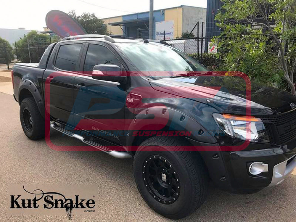 FLARES-RANGER-PX-2 Ford Ranger PX 2012-2018 Kut Snake Flares - Slimline 58mm - Front Only | Genuine Kut Snake 4X4 Accessory