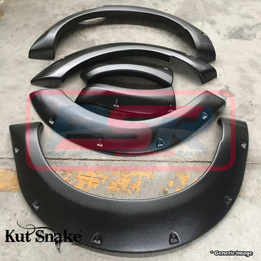 FLARES-RANGER-PX2-44-CS Ford Ranger PX MK2 2015-2018 Kut Snake Flares - Extra Slim 44mm - Full Set | Genuine Kut Snake 4X4 Accessory