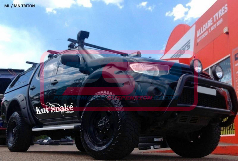 FLARES-TRITON-2 Mitsubishi Triton ML/MN 2006-2015 Kut Snake Flares - 95mm - Front Only | Genuine Kut Snake 4X4 Accessory
