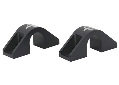 KBR10 Whiteline Universal Billet Alloy Sway Bar Mount - Saddle Kit 62-88mm Slotted Mounting Hole to suit Universal D Mount Bushing | Genuine Whiteline Suspension Component