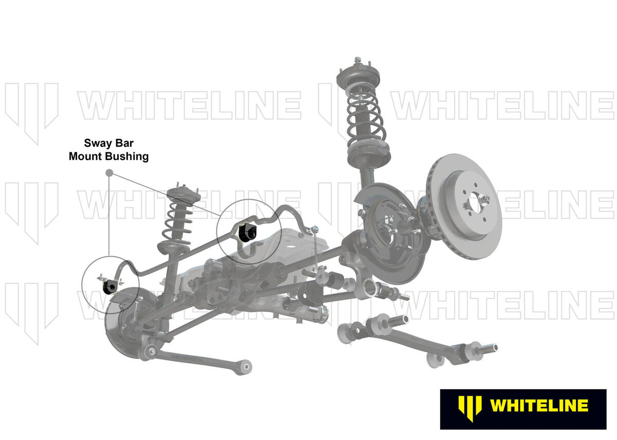 KBR18-20 Whiteline Heavy Duty Rear Sway Bar Mount Kit - 20mm to Suit Subaru Forester SF, SG | Genuine Whiteline Suspension Component - photo 2 of 4