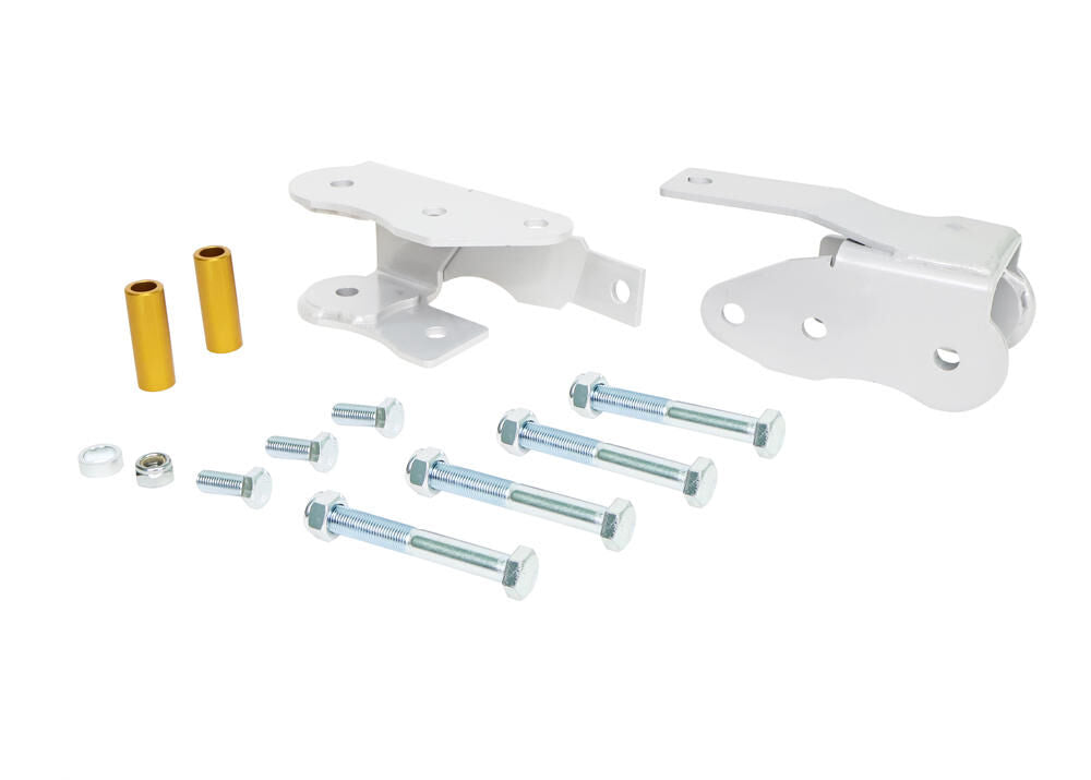 KBR37 Whiteline Rear Lower Control Arm Reolcation Brackets to Suit Ford Mustang S197 | Genuine Whiteline Suspension Component