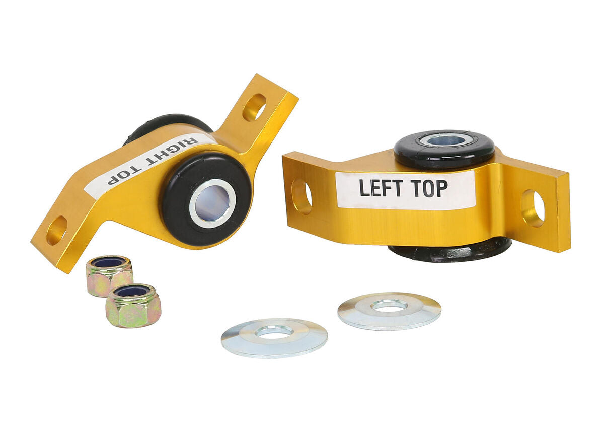 KCA319A Whiteline Front Lower Inner Rear Bushings Offset Caster & Anti Lift to Suit Subaru Impreza and Liberty | Genuine Whiteline Suspension Component
