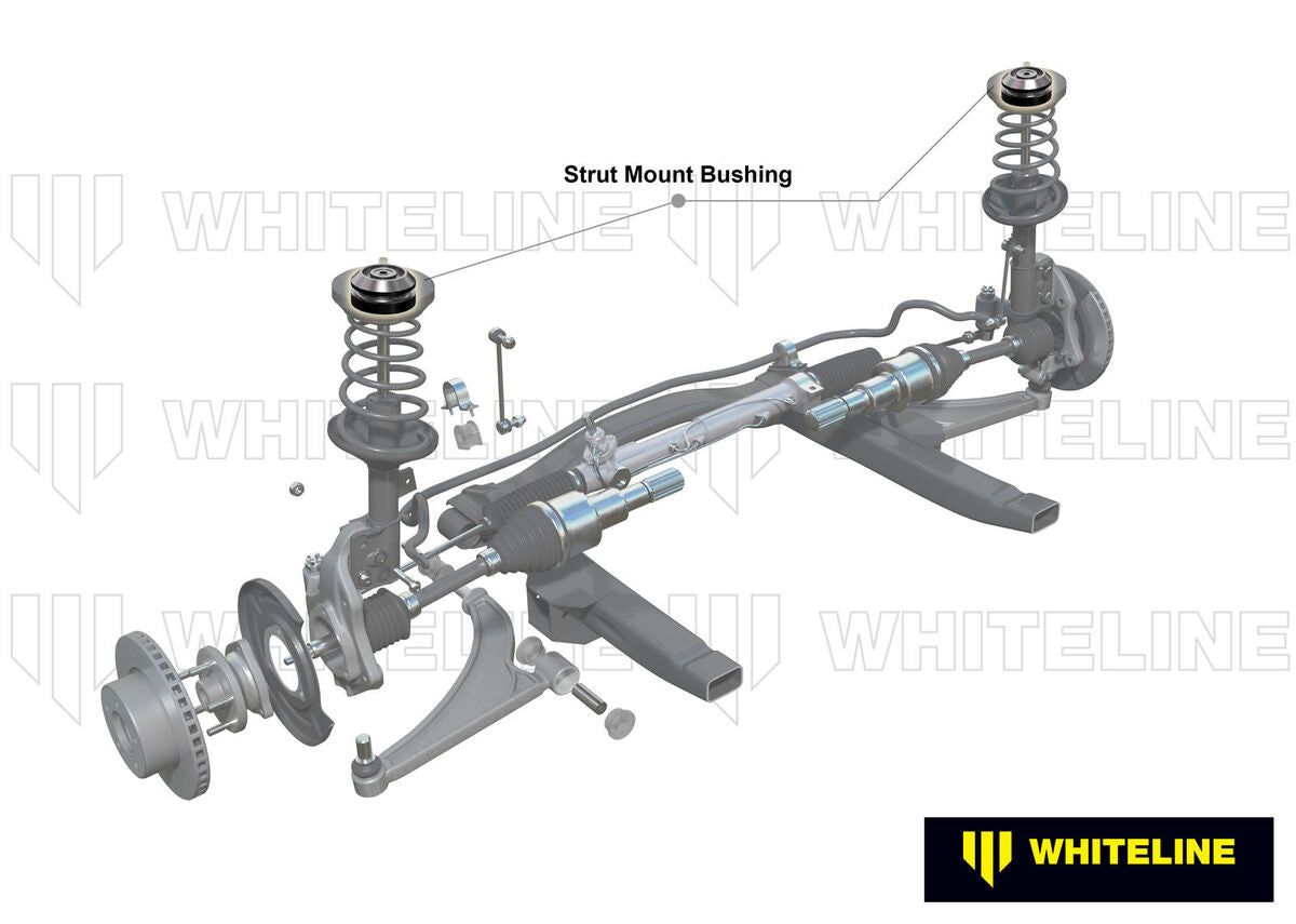 KCA335 Whiteline Caster/Camber Offset Front Strut Mount - Kit to Suit Subaru Forester, Impreza, Liberty and Outback | Genuine Whiteline Suspension Component - photo 2 of 4