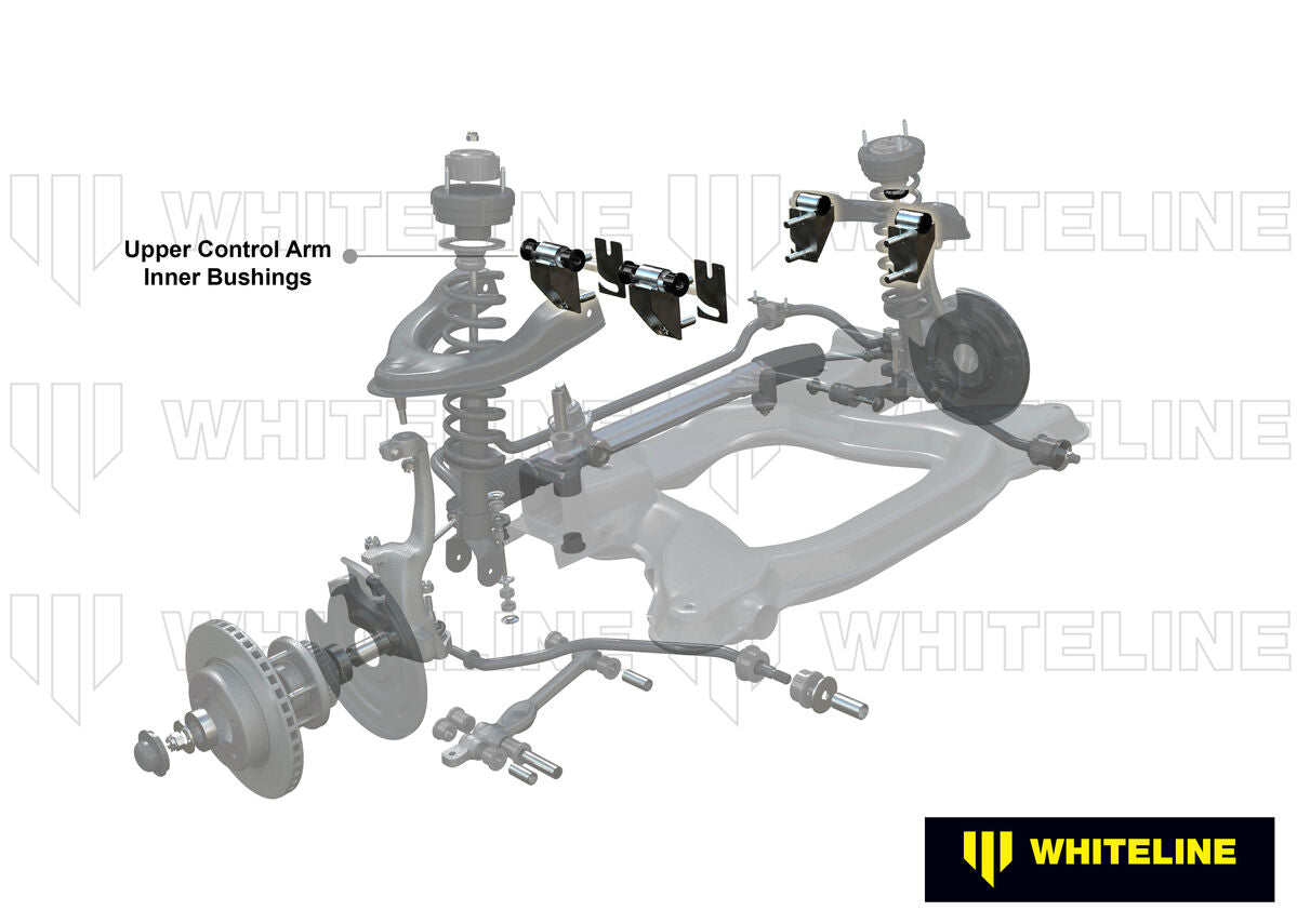 KCA378 Whiteline Front Upper Control Arm - Bushing Double Offset Camber Kit to Suit Honda Civic, CR-X and Integra | Genuine Whiteline Suspension Component - photo 2 of 6