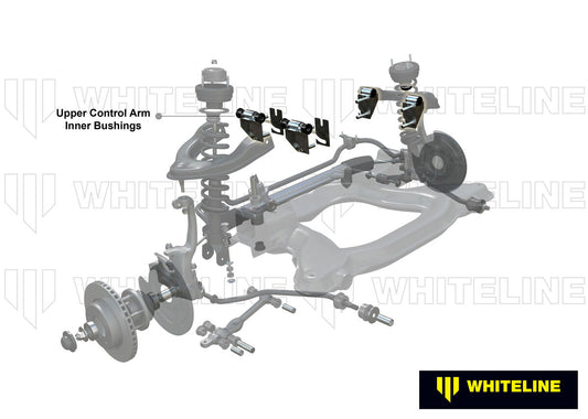 KCA378 Whiteline Front Upper Control Arm - Bushing Double Offset Camber Kit to Suit Honda Civic, CR-X and Integra | Genuine Whiteline Suspension Component - photo 2 of 6
