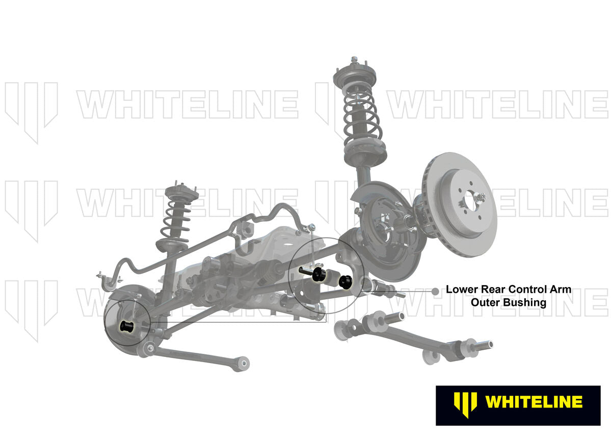 KCA379 Whiteline Rear Control Arm Upper Rear - Outer Bushing Double Offset Camber Kit to Suit Mazda RX-7 FC Series 4 & 5 | Genuine Whiteline Suspension Component - photo 2 of 5