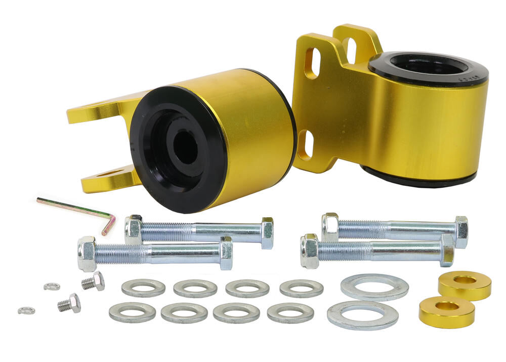 KCA428 Whiteline Front Lower Inner Rear Bushings Offset Caster Kit to Suit Ford Focus, Mazda3 and Volvo C30, S40 | Genuine Whiteline Suspension Component