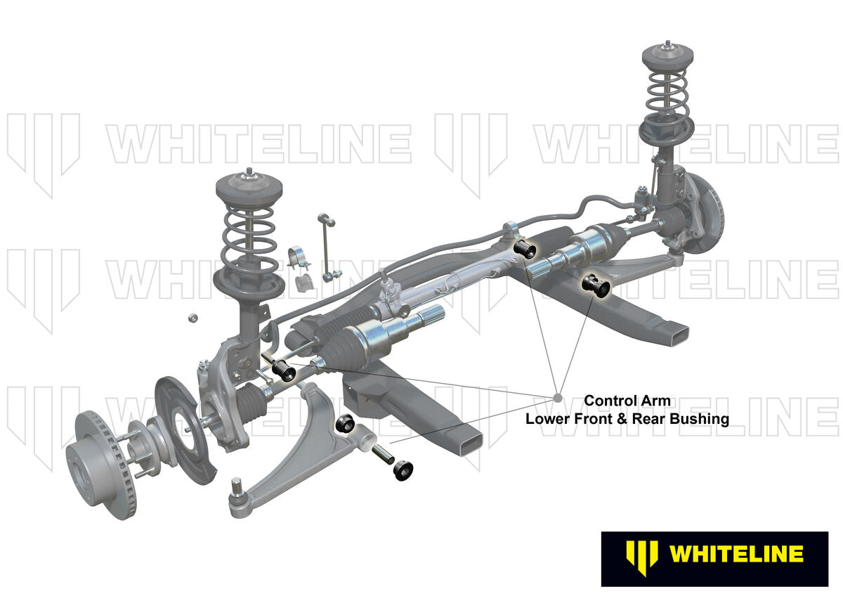 KCA465 Whiteline Front Lower Inner Rear Bushings Offset Caster & Anti Lift to Suit Ford Focus, Kuga and Mazda3 | Genuine Whiteline Suspension Component - photo 2 of 5