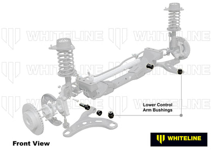 KCA479 Whiteline Front Lower Inner Bushing Kit Double Offset to Suit Honda Civic 7th 8th Gen and Integra DC5 | Genuine Whiteline Suspension Component - photo 2 of 5
