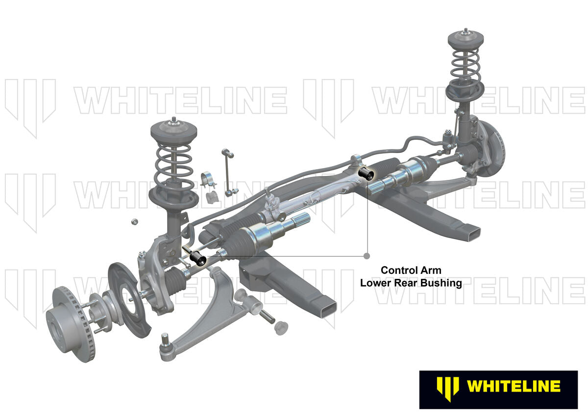 KCA499 Whiteline Front Lower Inner Rear Bushings Offset Caster to Suit Audi, Seat, Skoda and Volkswagen MQB Fwd/Awd | Genuine Whiteline Suspension Component - photo 2 of 6