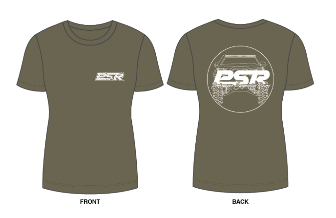 KHAKI-LADIES-TEE PSR Ladies Khaki T-Shirt | Genuine PSR 4X4 Part