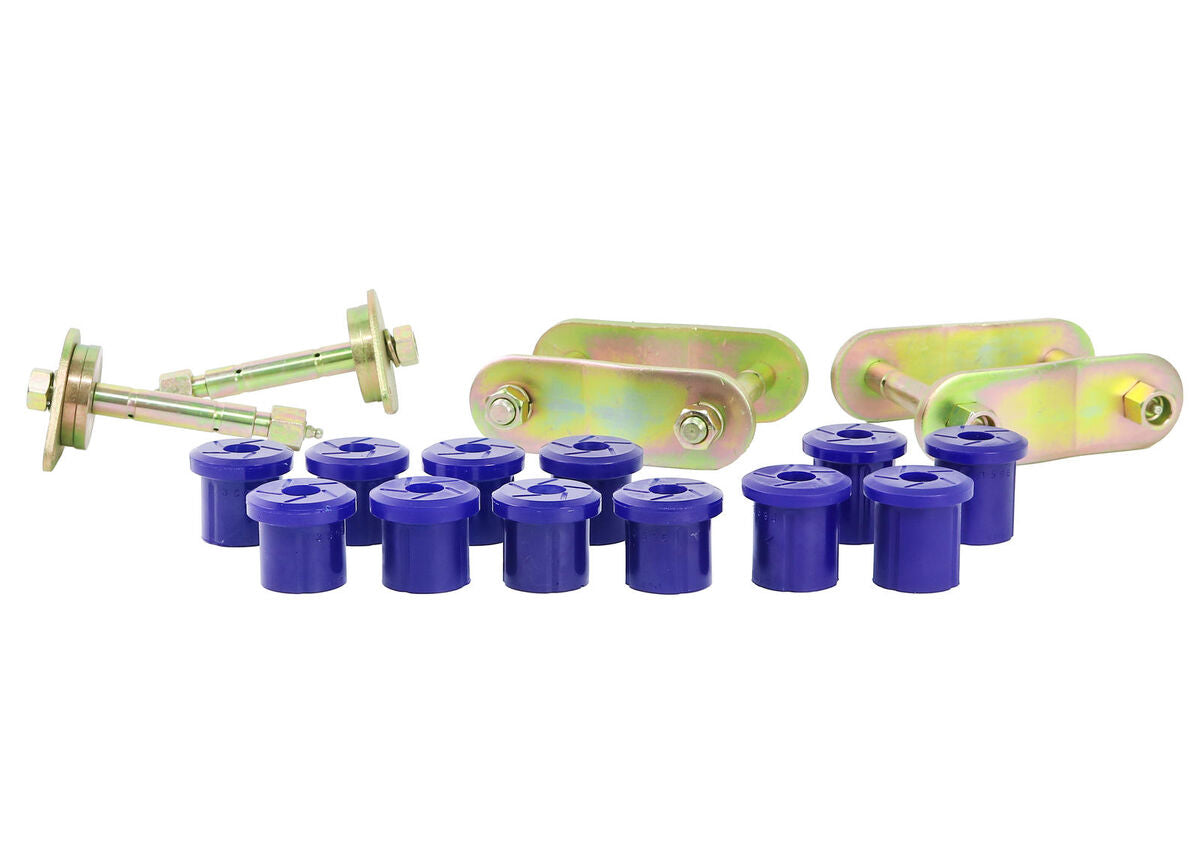 KIT193SK SuperPro Greasable Shackle and Bushing Kit to Suit Toyota LandCruiser 76, 78, 79 Series 2007-on | Genuine SuperPro Suspension Component
