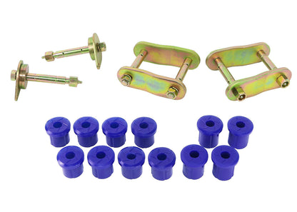 KIT193SK SuperPro Greasable Shackle and Bushing Kit to Suit Toyota LandCruiser 76, 78, 79 Series 2007-on | Genuine SuperPro Suspension Component