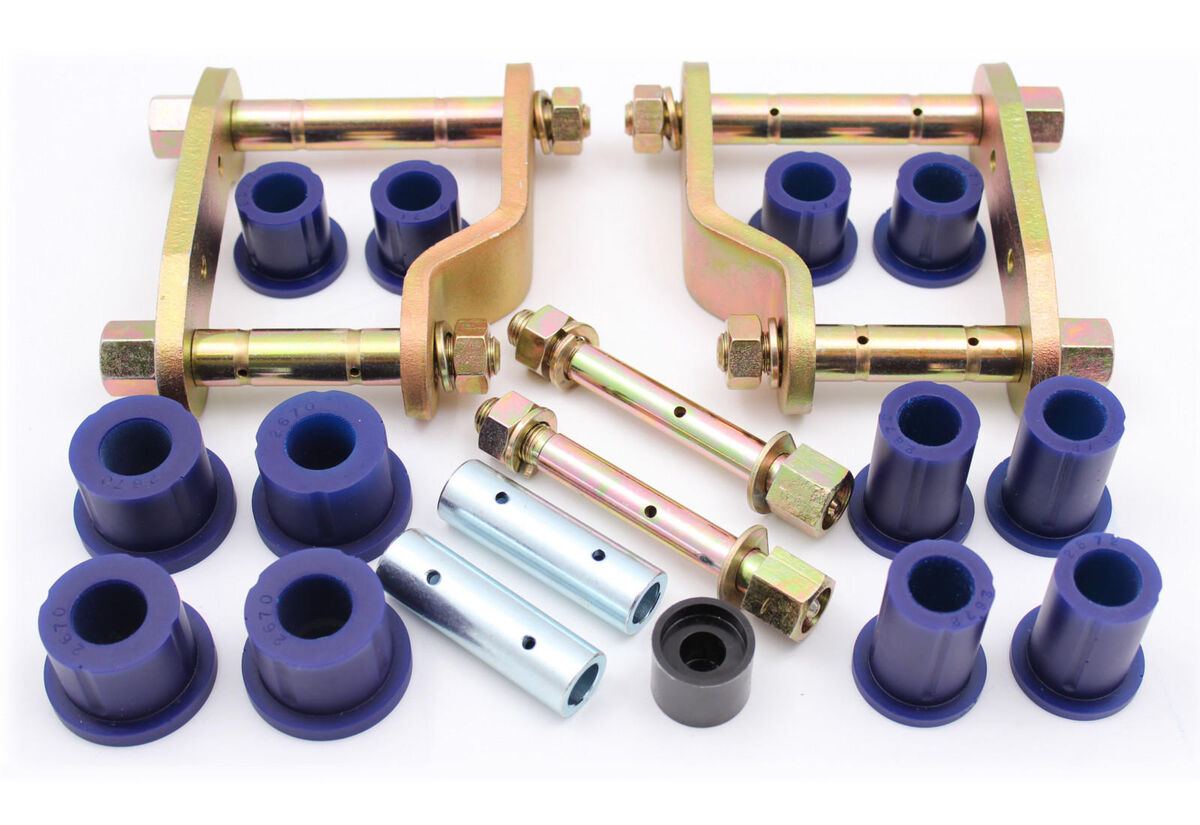KIT219SK SuperPro Greasable Shackle and Bush Kit & Fixed Pin Protection Cap | Genuine SuperPro Suspension Component