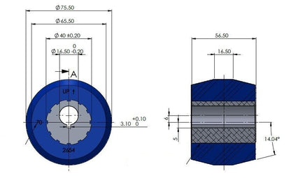 KIT240K SuperPro Differential Support Bush Kit - Standard Option to suit Ford Falcon, Fairlane BA to BF Series I up to 04/06 & Territory SX | Genuine SuperPro Suspension Component