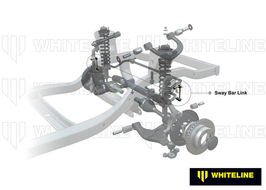 KLC180-275 Whiteline Universal Sway Bar Link - Adjustable Ball Style - 12mm Ball Stud 270-295mm | Genuine Whiteline Suspension Component - photo 2 of 5