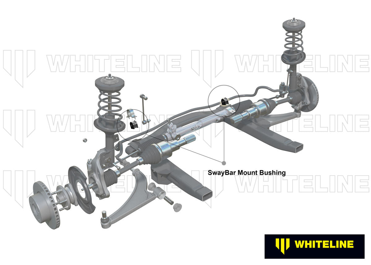 KSK034-27 Whiteline Front Sway Bar Mount - Bushing Kit 27mm to Suit Whiteline Sway Bars | Genuine Whiteline Suspension Component - photo 2 of 5