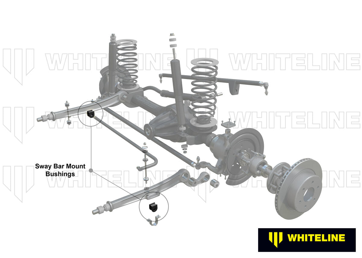 KSK040-20 Whiteline Front Sway Bar Mount - Bushing Kit 20mm to Suit Whiteline Sway Bars | Genuine Whiteline Suspension Component - photo 3 of 6