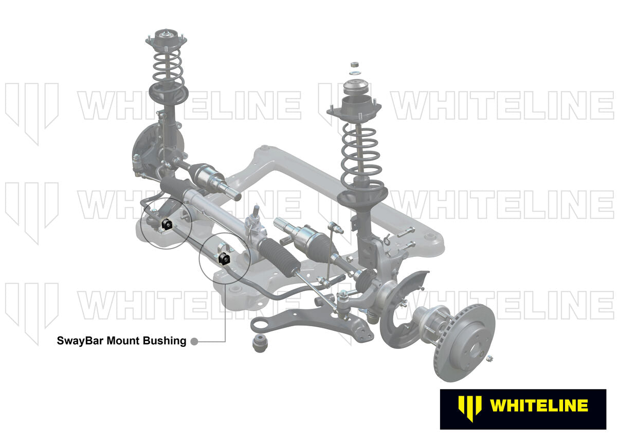 KSK073-24 Whiteline Front Sway Bar Mount - Bushing Kit 24mm to Suit Whiteline Sway Bars | Genuine Whiteline Suspension Component - photo 3 of 5