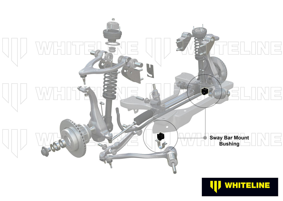 KSK092-33 Whiteline Front Sway Bar Mount - Bushing Kit 33mm to Suit Whiteline Sway Bars | Genuine Whiteline Suspension Component - photo 2 of 5