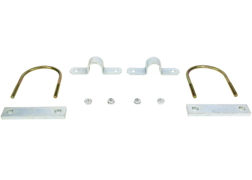 KU4 Whiteline Universal Sway Bar Mount - Saddle Kit U-Bolt Style to suit Ford 9" Diff 95x130mm | Genuine Whiteline Suspension Component - photo 3 of 3
