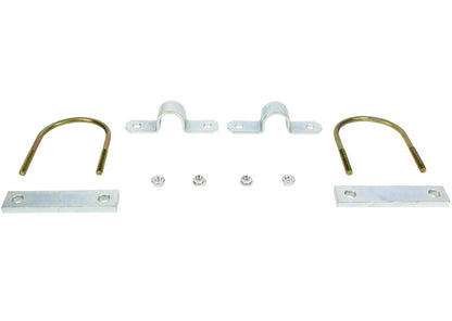 KU4 Whiteline Universal Sway Bar Mount - Saddle Kit U-Bolt Style to suit Ford 9" Diff 95x130mm | Genuine Whiteline Suspension Component - photo 3 of 3