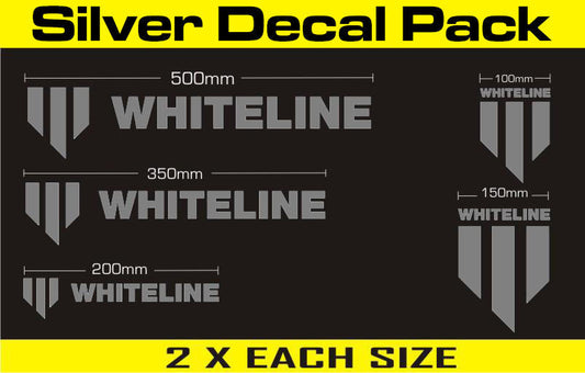 KWM003 Whiteline Decal Kits - Silver | Genuine Whiteline Suspension Component