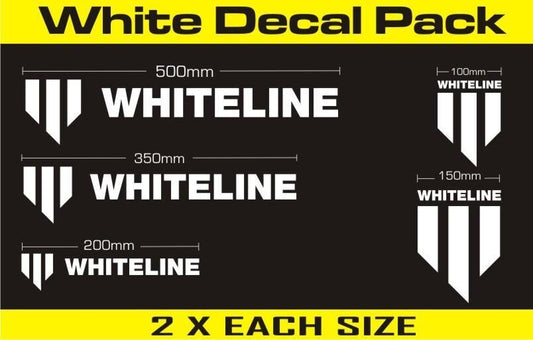 KWM004 Whiteline Decal Kits - White | Genuine Whiteline Suspension Component