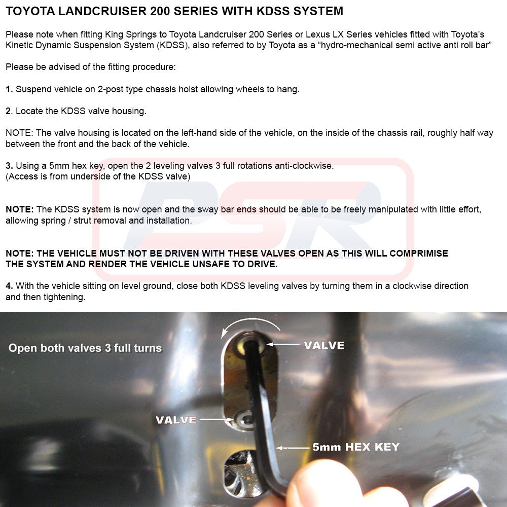 LANKIT-055 PSR Toyota Landcruiser 200 Series Bilstein 3" Lift Kit | Genuine PSR Lift Kit