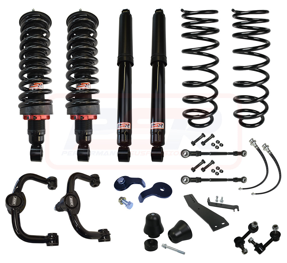NAVKIT-036 Nissan Navara NP300 Coil Rear PSR TTG 2" Lift Kit LONG TRAVEL (1" Rear) | Genuine PSR TTG Lift Kit