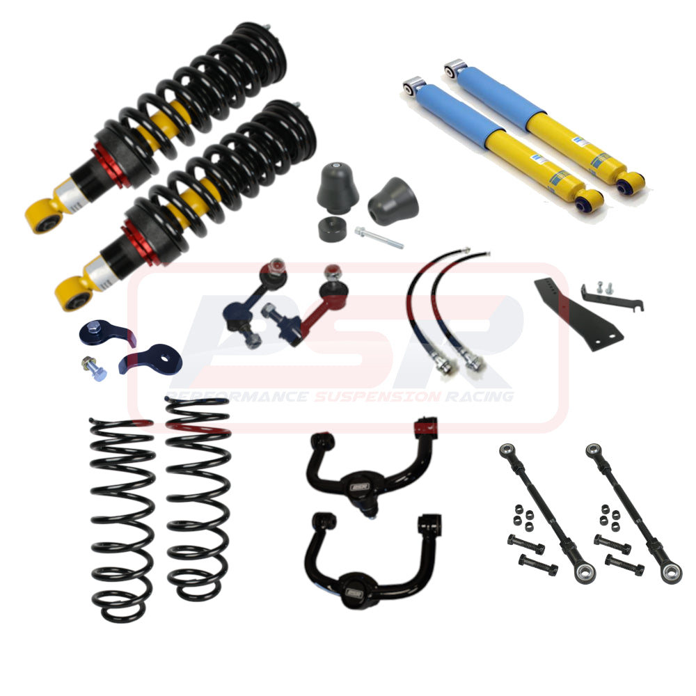 NAVKIT-037 PSR Nissan Navara NP300 Coil Rear Bilstein 2" Lift Kit LONG TRAVEL (1" Rear) | Genuine PSR Lift Kit