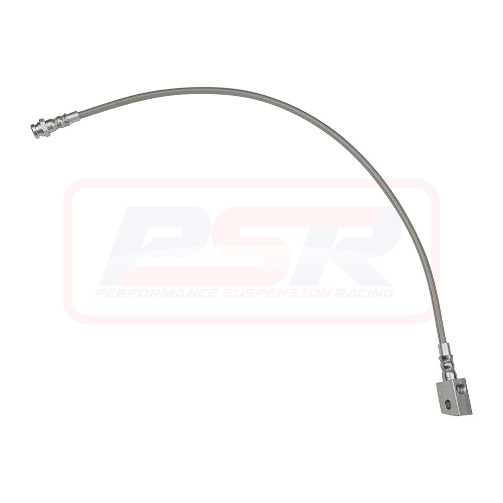PSRBHNAV-002 PSR Nissan Navara D22 Rear Braided Extended Brake Hose - SINGLE HOSE | Genuine PSR Brake Part