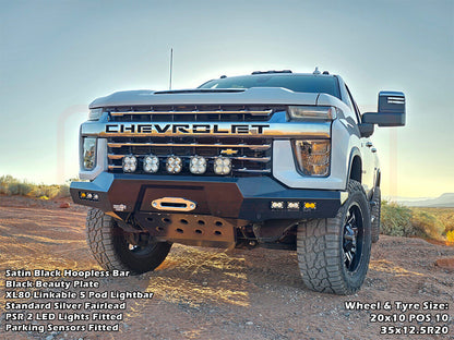 PSRCHEV-023-KIT PSR Khaos Chevrolet Silverado 2020-2023 2500-3500 Khaos Sheet Metal Hoop Bumper | Genuine PSR Khaos Bull Bar