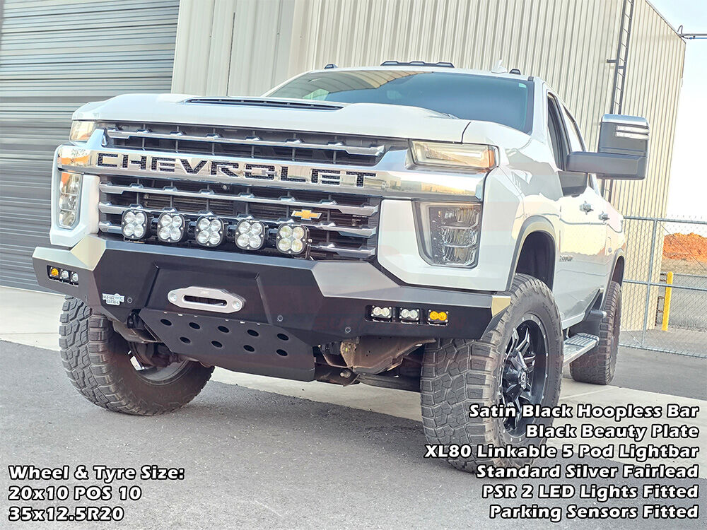 PSRCHEV-023-KIT PSR Khaos Chevrolet Silverado 2020-2023 2500-3500 Khaos Sheet Metal Hoop Bumper | Genuine PSR Khaos Bull Bar