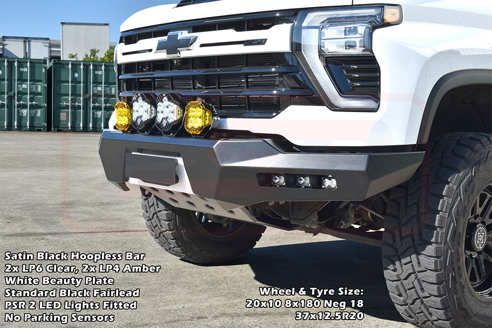 PSRCHEV-030-KIT PSR Khaos Chevrolet Silverado 2024-On 2500-3500 Khaos Hoopless Bumper | Genuine PSR Khaos Bull Bar