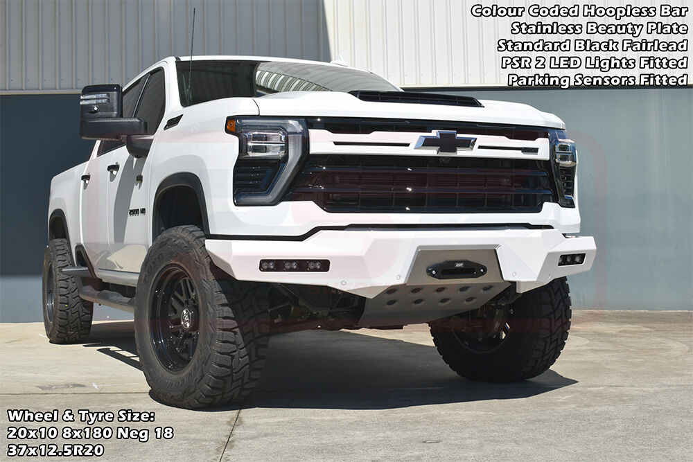 PSRCHEV-030-KIT PSR Khaos Chevrolet Silverado 2024-On 2500-3500 Khaos Hoopless Bumper | Genuine PSR Khaos Bull Bar