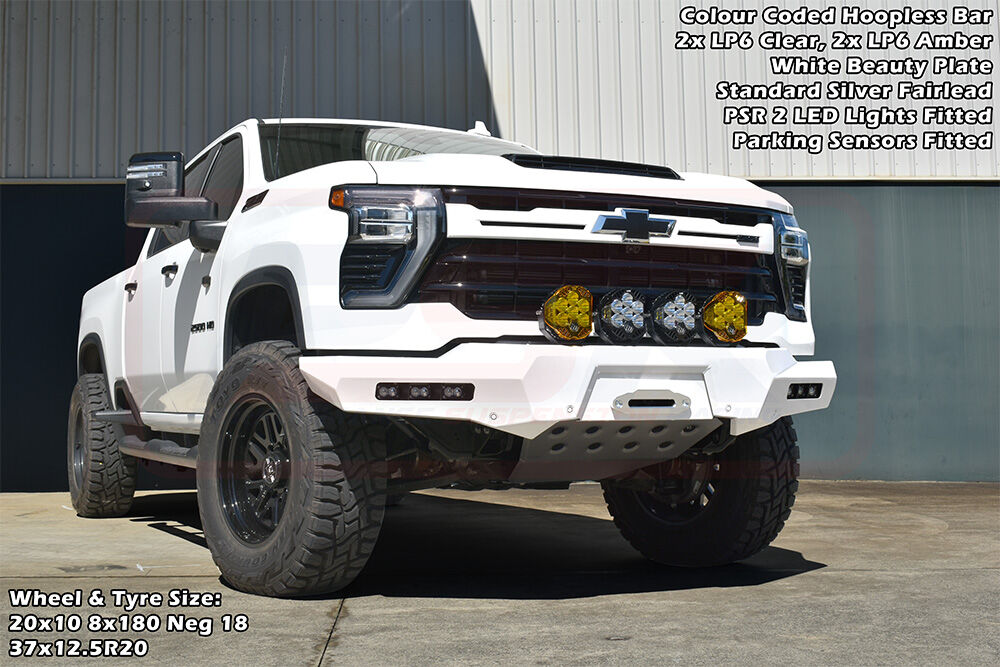 PSRCHEV-033-KIT PSR Khaos Chevrolet Silverado 2024-On 2500-3500 Khaos Sheet Metal Hoop Bumper | Genuine PSR Khaos Bull Bar
