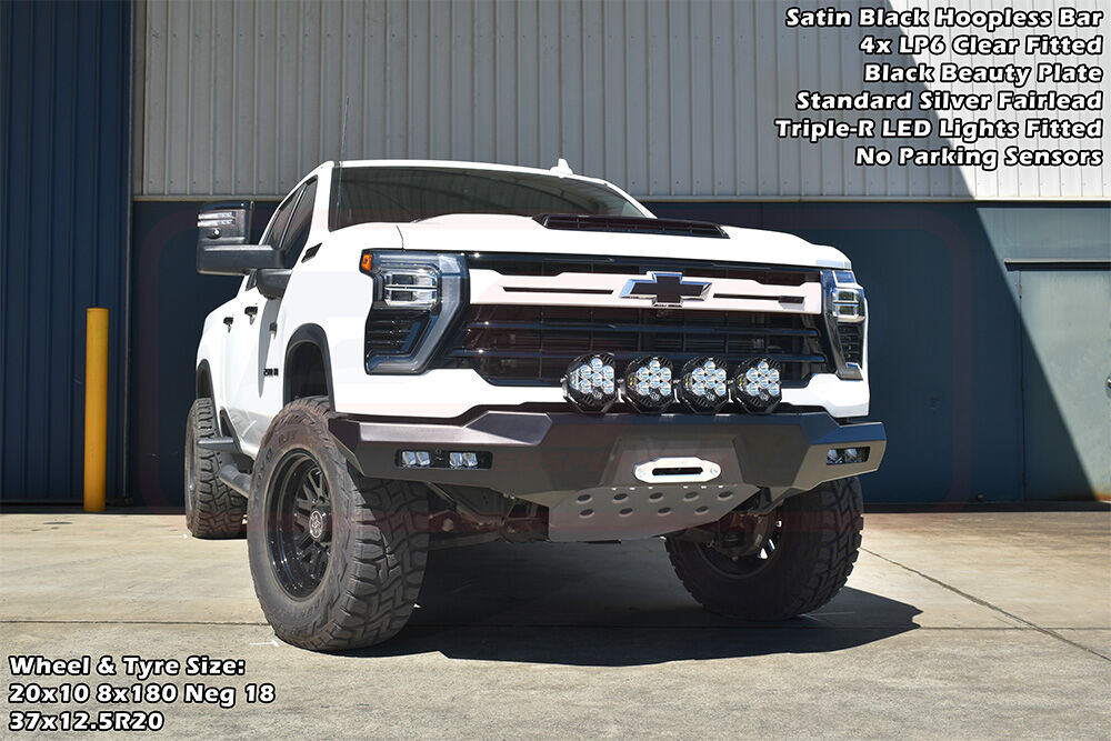 PSRCHEV-033-KIT PSR Khaos Chevrolet Silverado 2024-On 2500-3500 Khaos Sheet Metal Hoop Bumper | Genuine PSR Khaos Bull Bar