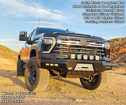 PSRCHEV-033-KIT PSR Khaos Chevrolet Silverado 2024-On 2500-3500 Khaos Sheet Metal Hoop Bumper | Genuine PSR Khaos Bull Bar