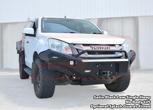 PSRDMAX-022-KIT PSR Ambush Isuzu D-MAX 1 (Strut Front) 2012-2017 Ambush Low Single Hoop Bullbar | Genuine PSR Ambush Bull Bar