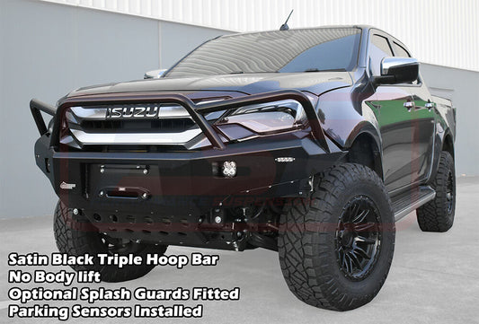 PSRDMAX-079-KIT PSR Ambush Isuzu D-MAX 4 2024-On Ambush Triple Hoop Bullbar | Genuine PSR Ambush Bull Bar