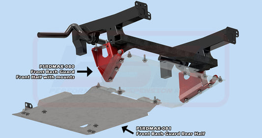 PSRDMAX-081 PSR Isuzu D-MAX 3 - 4 / Mazda BT-50 TF 2021-ON Chassis Saver Front Bash Guard Rear Half | Genuine PSR Bull Bar