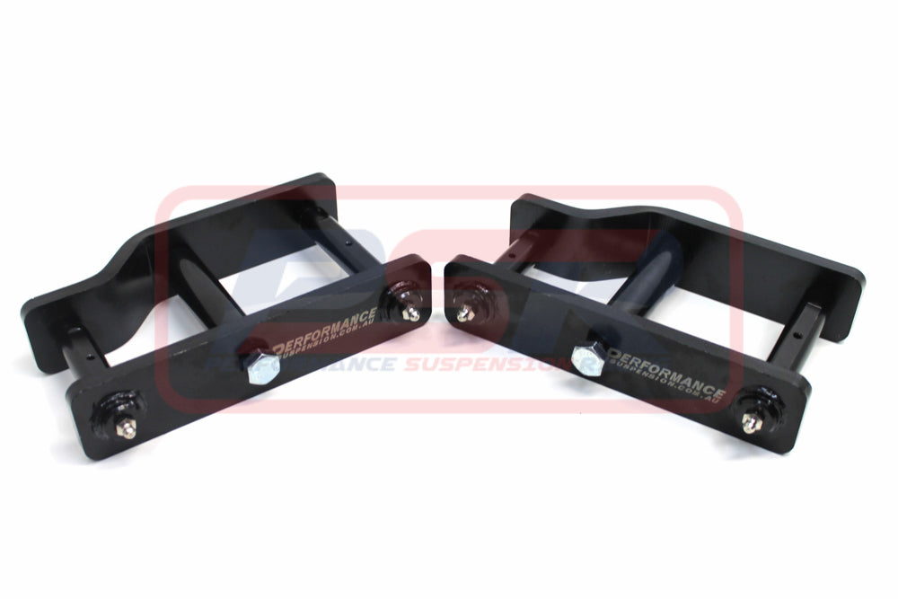 PSREXTSH7 PSR Nissan Navara D40 Extended Shackles 2" Lift | Genuine PSR Leaf Spring Hardware