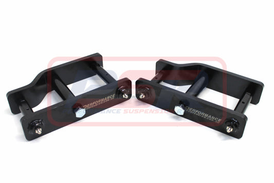 PSREXTSH7 PSR Nissan Navara D40 Extended Shackles 2" Lift | Genuine PSR Leaf Spring Hardware