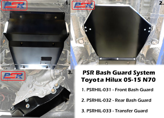 PSRHIL-031 PSR Toyota Hilux N70 05-15 Front Bash Guard (Suits ALL Diff drops) | Genuine PSR Bull Bar