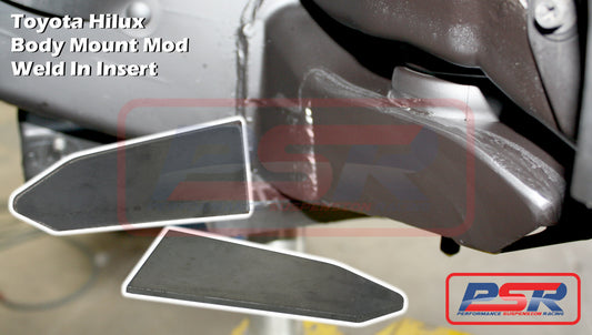PSRHIL-067 PSR Toyota Hilux N70 05-15 Body Mount Mod Weld In Insert | Genuine PSR Suspension Component