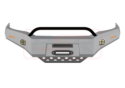 PSRHIL-102-KIT PSR Ambush Toyota Hilux N70 11-15 Ambush Low Single Hoop Bullbar | Genuine PSR Ambush Bull Bar - photo 4 of 5