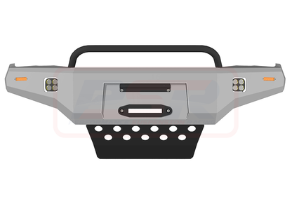 PSRHIL-122-KIT PSR Ambush Toyota Hilux N80 MK1-MK2 2016-4/2020 Ambush Low Single Hoop Bullbar | Genuine PSR Ambush Bull Bar - photo 5 of 6