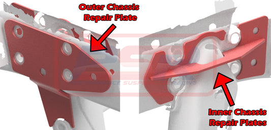 PSRLAN-031 PSR Toyota Landcruiser 80/105 Steering Box Mount Repair Kit | Genuine PSR Chassis Brace